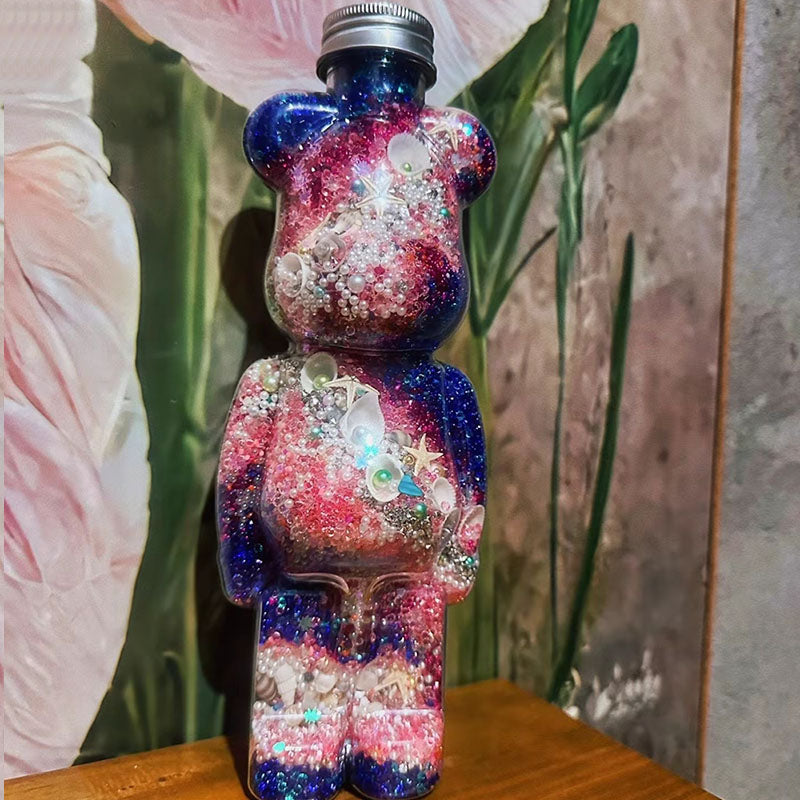 700ml Bear Bottle Birthday Gifts for Women | Desk Decorations | Home Decor | Decorative Ornaments for Living Room, Bedroom, Office Desktop, Cabinets