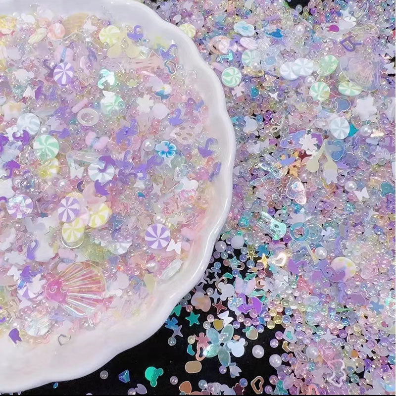 【Super Mix Series】Cartoon Purple-Epoxy Filler | Makeup Brush Filler | Vase Filler | DIY material kit