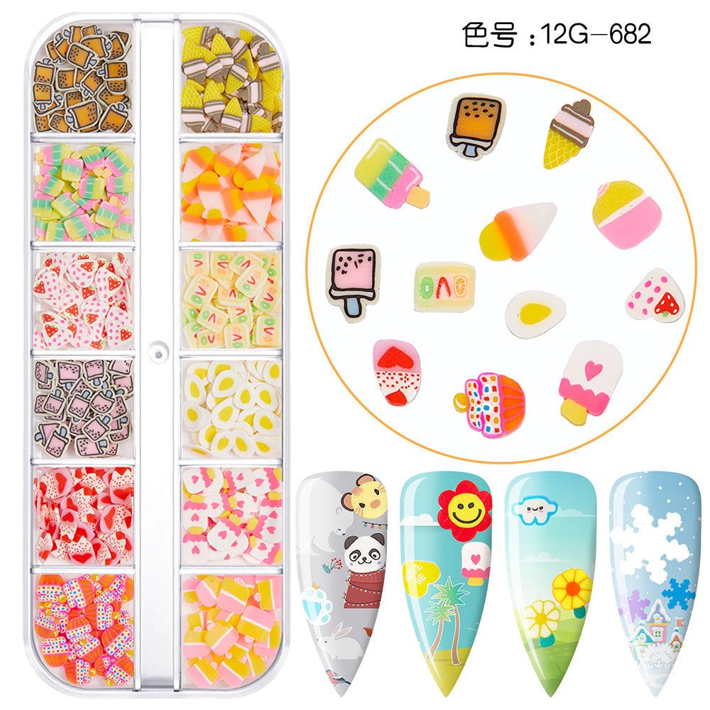 【Fruit Slices Series】Polymer Slices Slices Fimo Slices for DIY Slime Resin Making Charms Lip Gloss Nail Art Cellphone Decorations.