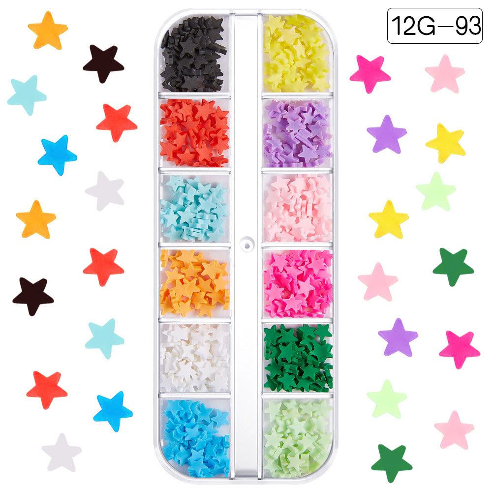 【Christmas Slices Series】Snowflake Santa Claus tree nail accessories nail stickers glitter powder
