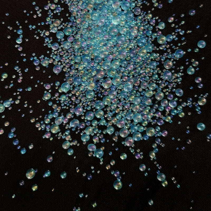 Resin Bubble Beads 2~3mm Droplet Bubble Beads Red Green Tiny Crystal Glass Balls Mini Bubble Ball Beads Christmas Resin Filler for DIY Shaker Resin Molds Resin Pendant Jewelry Making