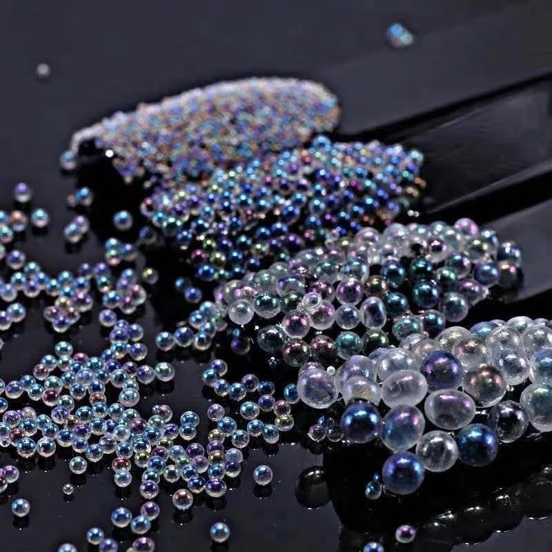 Resin Bubble Beads 2~3mm Droplet Bubble Beads Red Green Tiny Crystal Glass Balls Mini Bubble Ball Beads Christmas Resin Filler for DIY Shaker Resin Molds Resin Pendant Jewelry Making