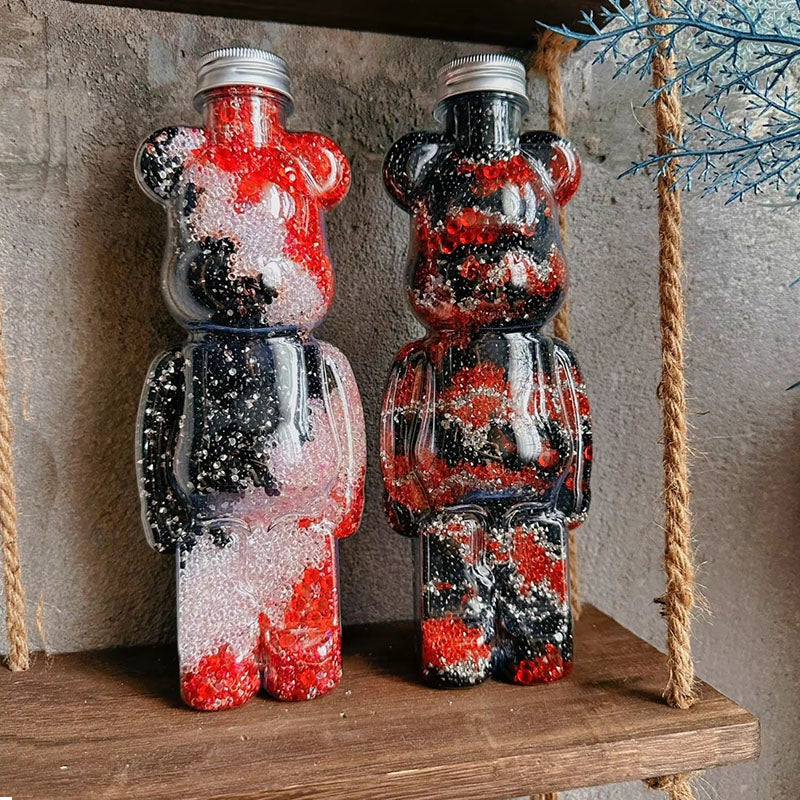 700ml Rhinestone Bear Bottle Birthday Gifts for Women | Desk Decorations | Home Decor | Decorative Ornaments for Living Room, Bedroom, Office Desktop,