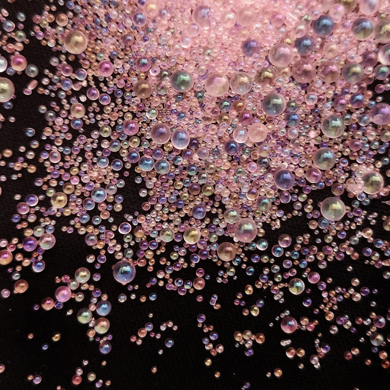 Resin Bubble Beads 2~3mm Droplet Bubble Beads Red Green Tiny Crystal Glass Balls Mini Bubble Ball Beads Christmas Resin Filler for DIY Shaker Resin Molds Resin Pendant Jewelry Making