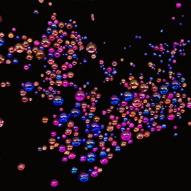 Resin Bubble Beads 2~3mm Droplet Bubble Beads Red Green Tiny Crystal Glass Balls Mini Bubble Ball Beads Christmas Resin Filler for DIY Shaker Resin Molds Resin Pendant Jewelry Making