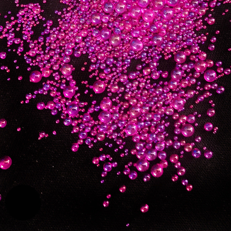 Resin Bubble Beads 2~3mm Droplet Bubble Beads Red Green Tiny Crystal Glass Balls Mini Bubble Ball Beads Christmas Resin Filler for DIY Shaker Resin Molds Resin Pendant Jewelry Making
