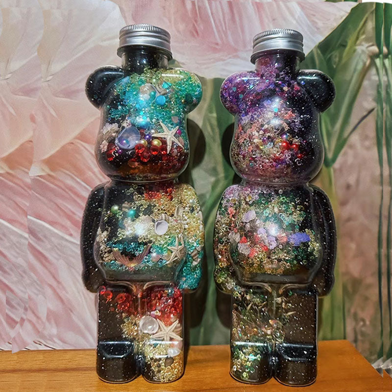 700ml Bear Bottle Birthday Gifts for Women | Desk Decorations | Home Decor | Decorative Ornaments for Living Room, Bedroom, Office Desktop, Cabinets