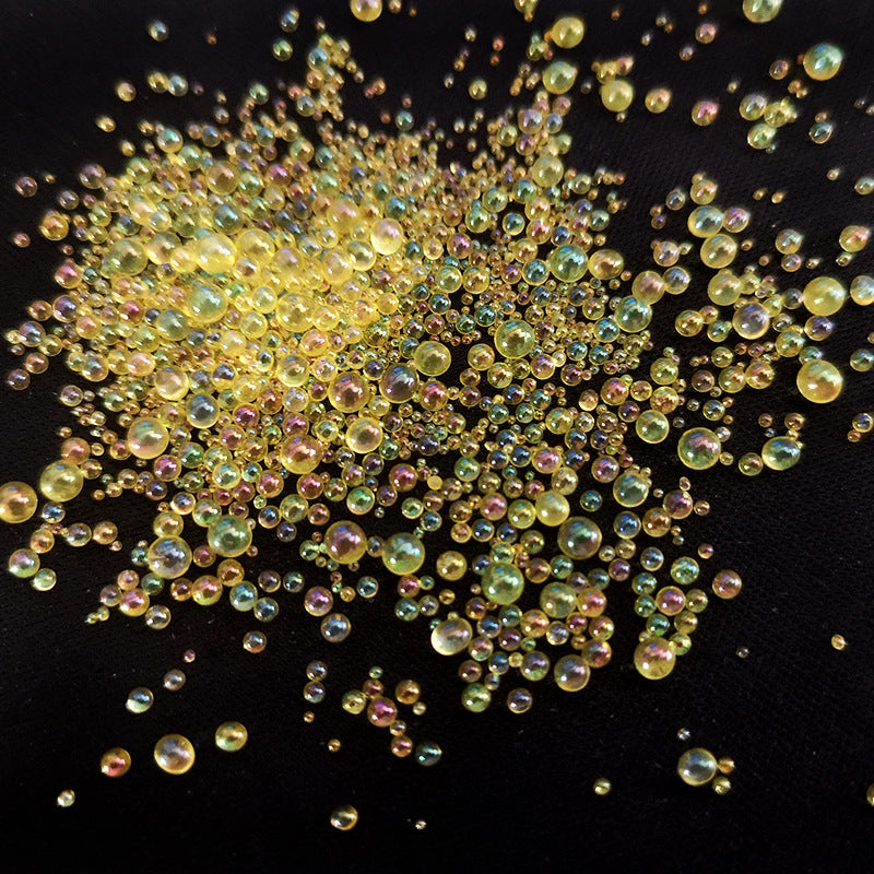 Resin Bubble Beads 2~3mm Droplet Bubble Beads Red Green Tiny Crystal Glass Balls Mini Bubble Ball Beads Christmas Resin Filler for DIY Shaker Resin Molds Resin Pendant Jewelry Making