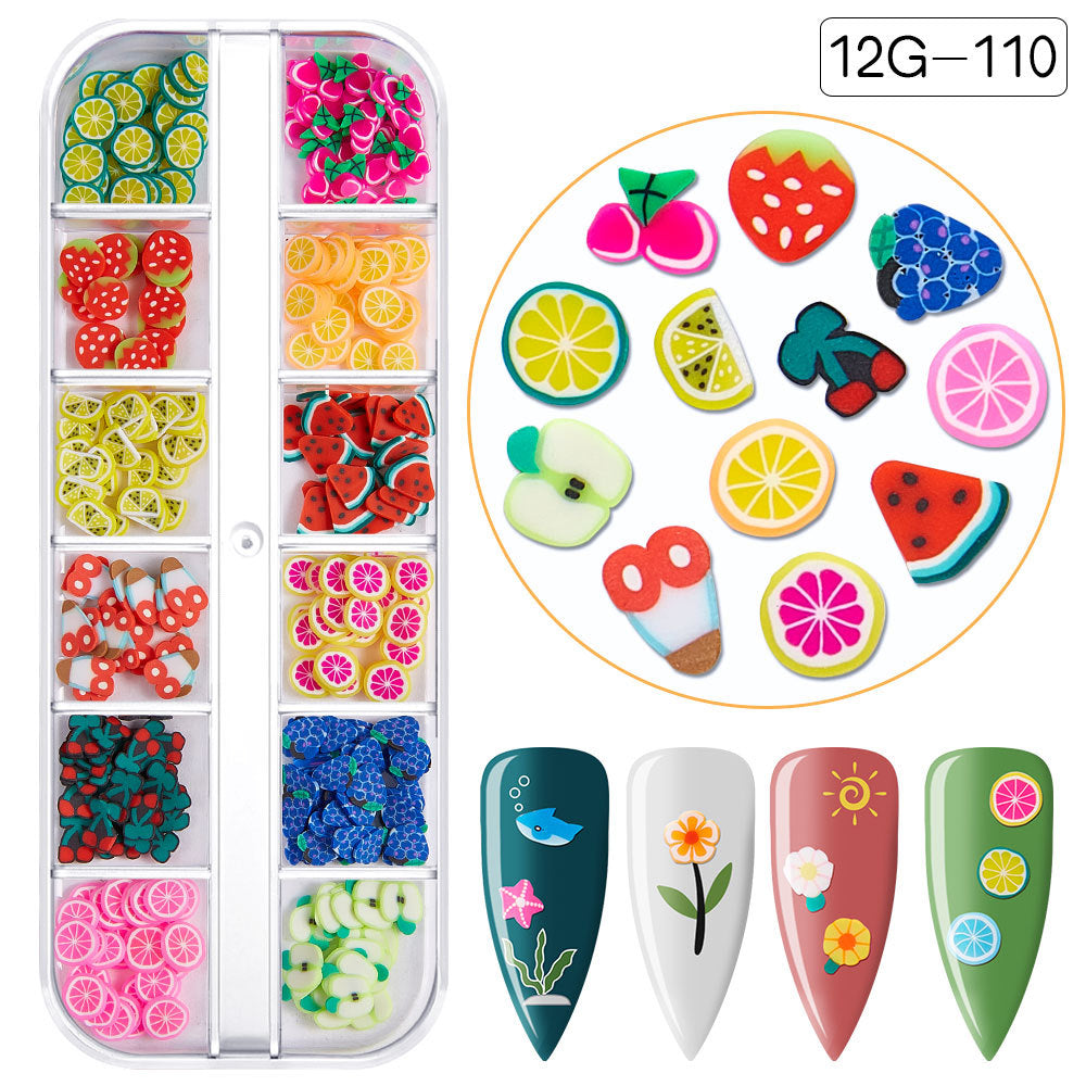 【Fruit Slices Series】Polymer Slices Slices Fimo Slices for DIY Slime Resin Making Charms Lip Gloss Nail Art Cellphone Decorations.