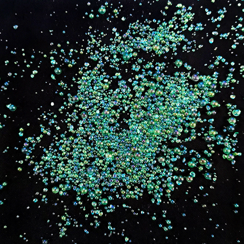 Resin Bubble Beads 2~3mm Droplet Bubble Beads Red Green Tiny Crystal Glass Balls Mini Bubble Ball Beads Christmas Resin Filler for DIY Shaker Resin Molds Resin Pendant Jewelry Making