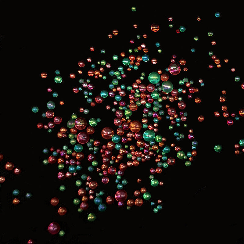 Resin Bubble Beads 2~3mm Droplet Bubble Beads Red Green Tiny Crystal Glass Balls Mini Bubble Ball Beads Christmas Resin Filler for DIY Shaker Resin Molds Resin Pendant Jewelry Making