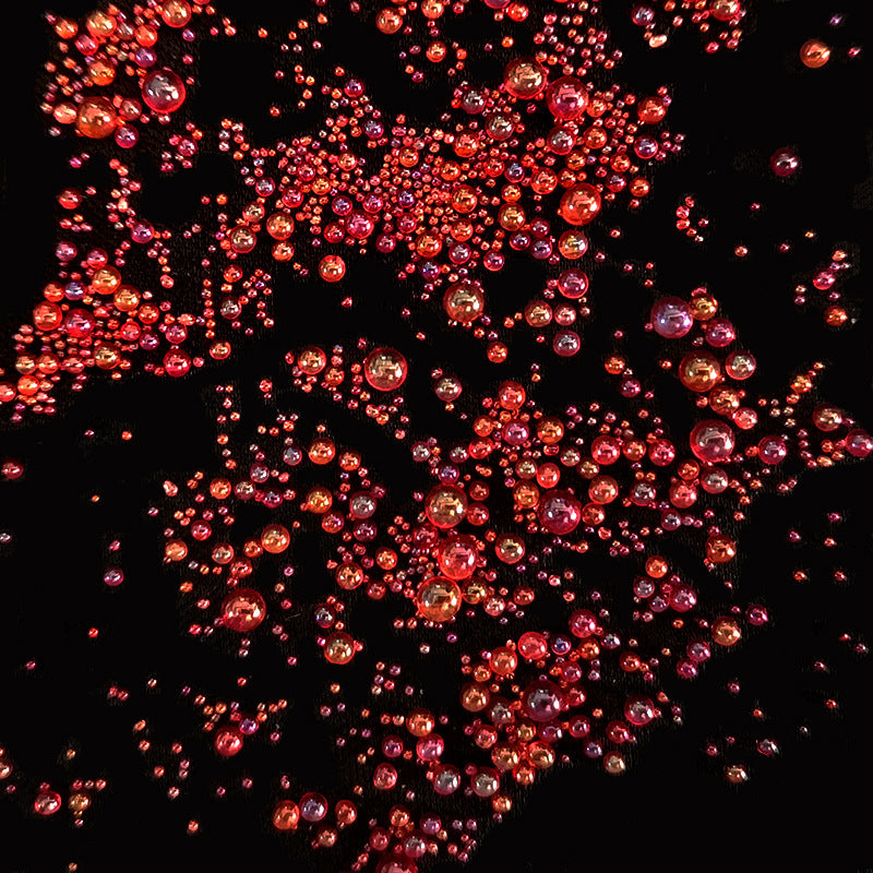 Resin Bubble Beads 2~3mm Droplet Bubble Beads Red Green Tiny Crystal Glass Balls Mini Bubble Ball Beads Christmas Resin Filler for DIY Shaker Resin Molds Resin Pendant Jewelry Making