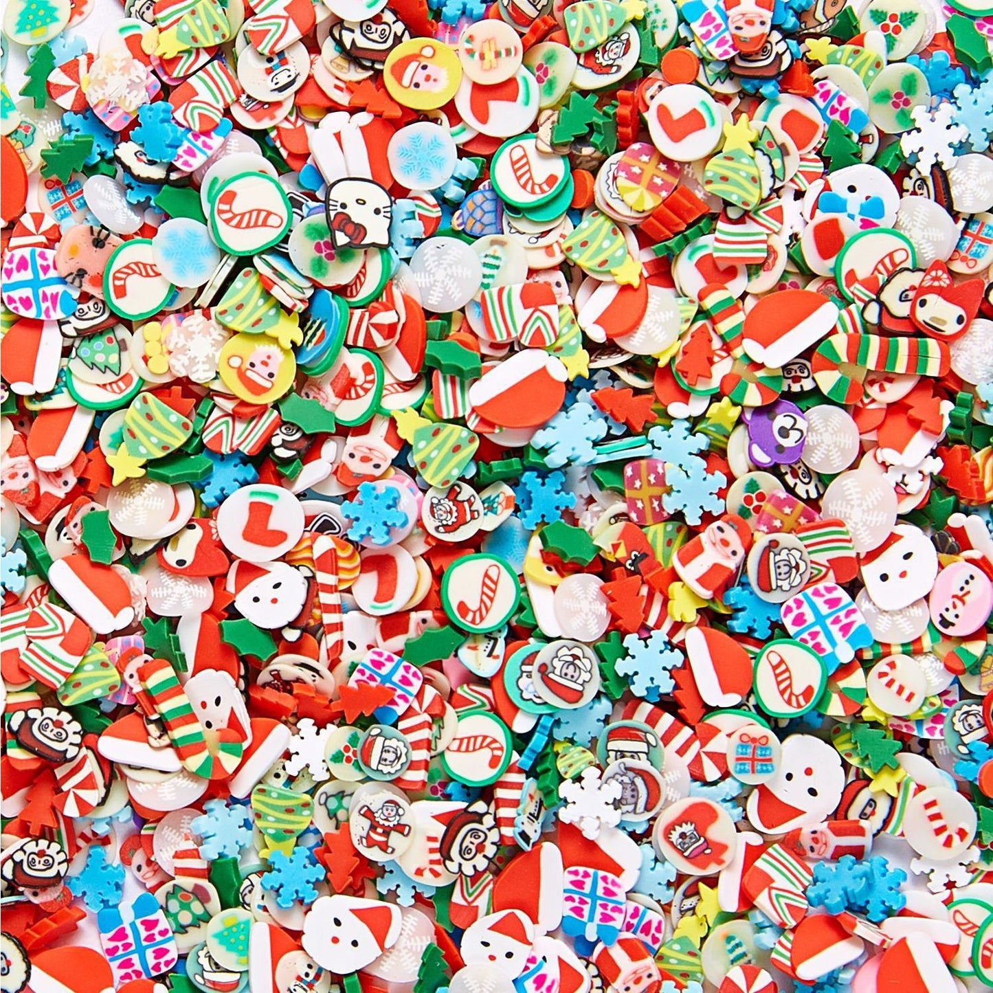 【Christmas Slices Series】Snowflake Santa Claus tree nail accessories nail stickers glitter powder