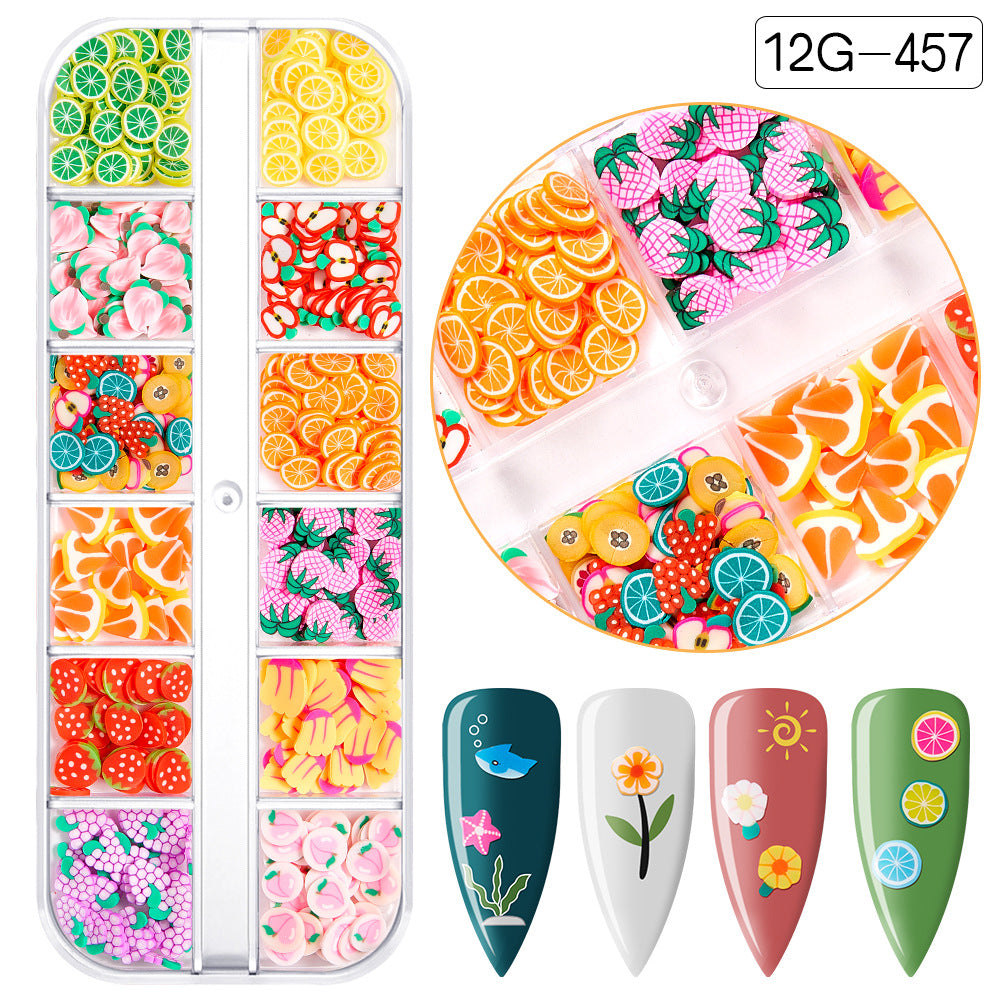 【Fruit Slices Series】Polymer Slices Slices Fimo Slices for DIY Slime Resin Making Charms Lip Gloss Nail Art Cellphone Decorations.