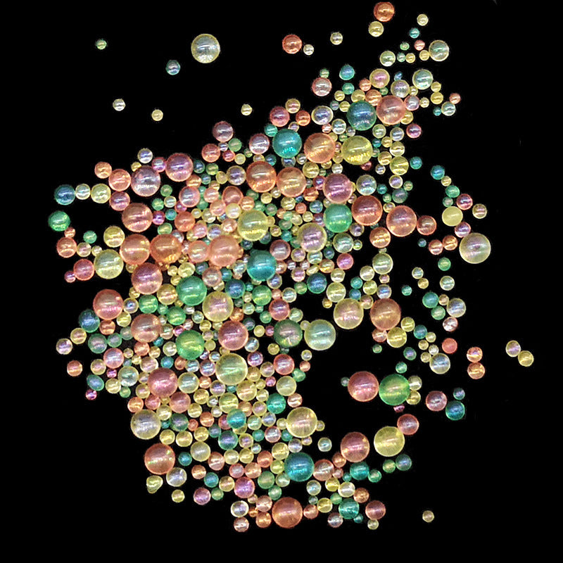Resin Bubble Beads 2~3mm Droplet Bubble Beads Red Green Tiny Crystal Glass Balls Mini Bubble Ball Beads Christmas Resin Filler for DIY Shaker Resin Molds Resin Pendant Jewelry Making