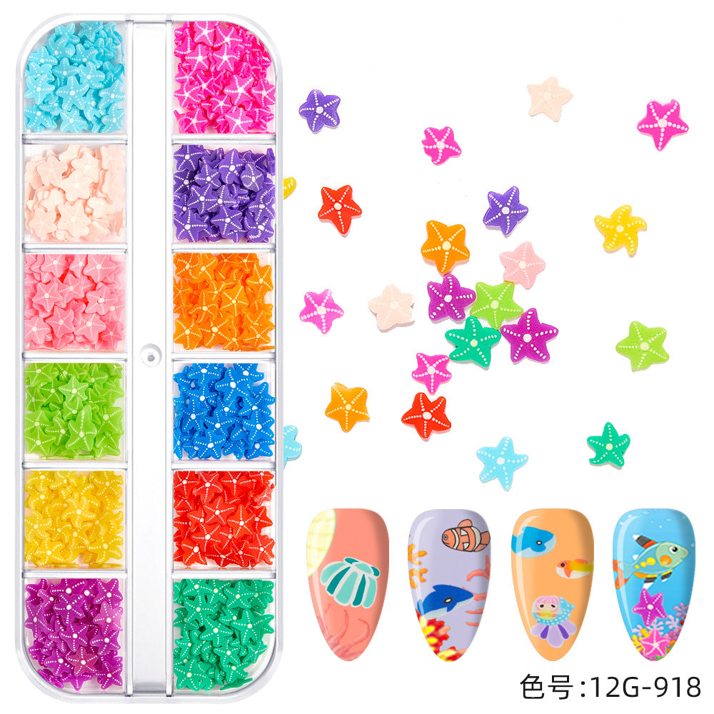 【Ocean Series】Polymer Slices Slices Fimo Slices for DIY Slime Resin Making Charms Lip Gloss Nail Art Cellphone Decorations.