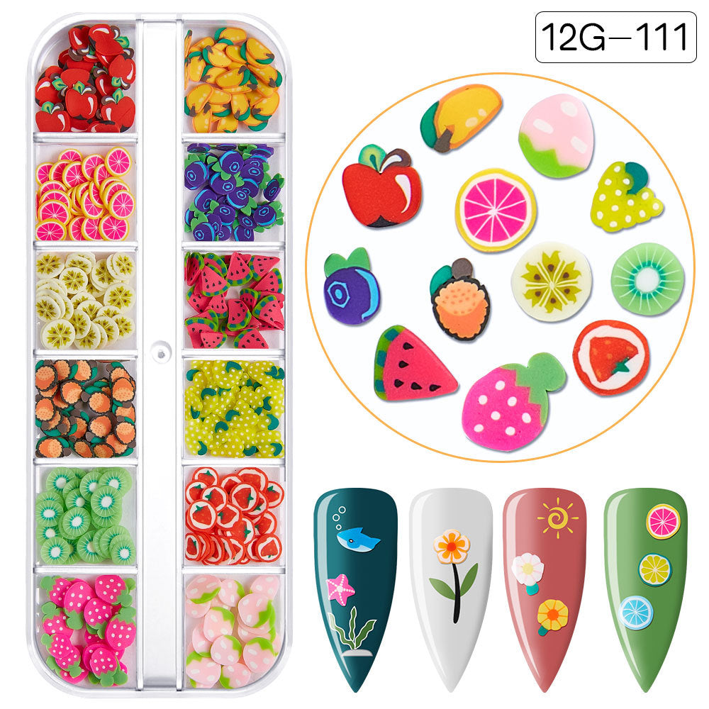 【Fruit Slices Series】Polymer Slices Slices Fimo Slices for DIY Slime Resin Making Charms Lip Gloss Nail Art Cellphone Decorations.