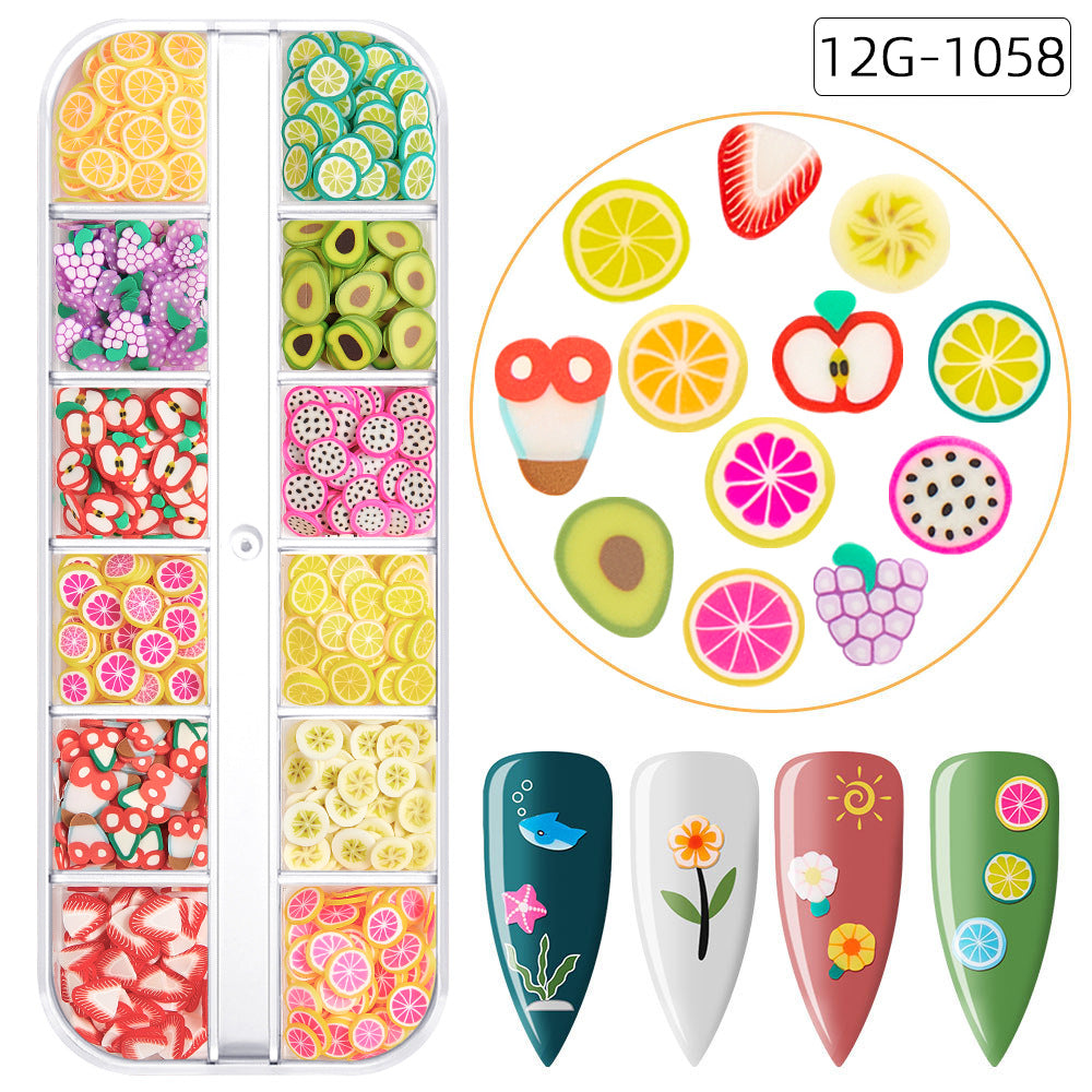 【Fruit Slices Series】Polymer Slices Slices Fimo Slices for DIY Slime Resin Making Charms Lip Gloss Nail Art Cellphone Decorations.