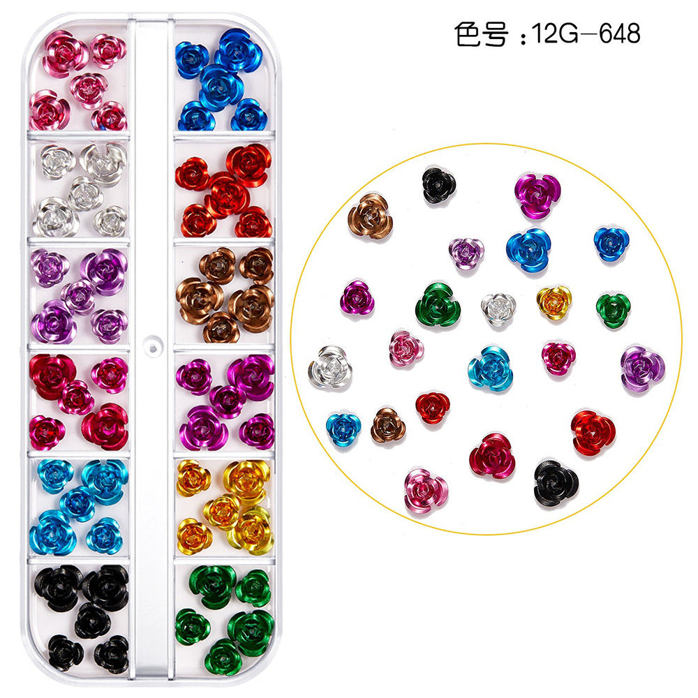 【Mixed Kit Series】Nail Pearl Flower Alloy Shell Jewelry Aurora Transparent Resin Diamond Nail Decoration Sequins