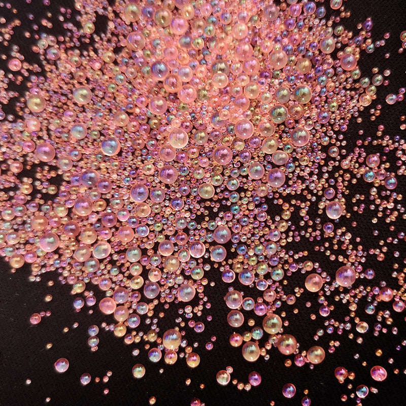 Resin Bubble Beads 2~3mm Droplet Bubble Beads Red Green Tiny Crystal Glass Balls Mini Bubble Ball Beads Christmas Resin Filler for DIY Shaker Resin Molds Resin Pendant Jewelry Making