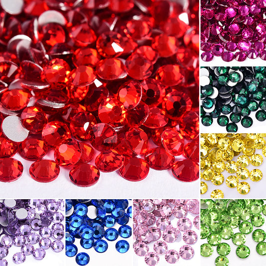 SS3-SS34 Blue & Green Glass Rhinestones | Flat Back Rhinestones | Embellishments | Bling | Nail Art | Craft | 1440PCS