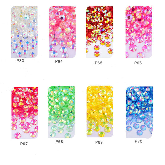 6mm | SS30 | Transparent Rhinestones AB | Flat Back Rhinestones | Embellishments | Bling | Nail Art | Craft |