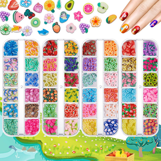 【Fruit Slices Series】Polymer Slices Slices Fimo Slices for DIY Slime Resin Making Charms Lip Gloss Nail Art Cellphone Decorations.