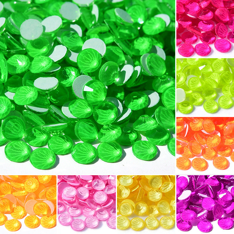 【Glass Neon Rhinestone】 Flat Back Rhinestones | Embellishments | Bling | Nail Art | Craft | 1440PCS