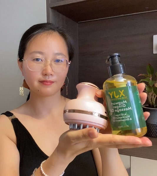 Aanti Cellulite Massager + Natural Mugwort Ginger Massage Oil